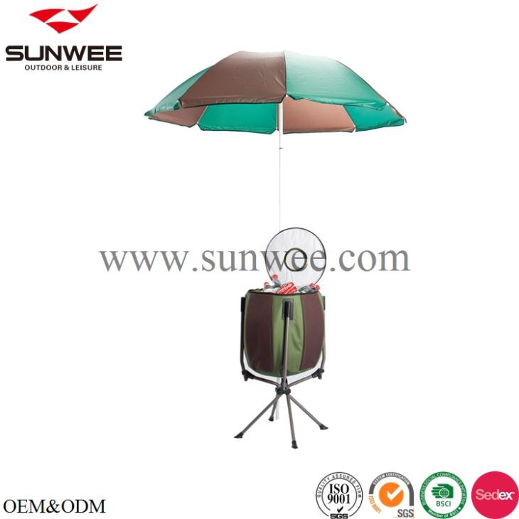 cooler bag with stand and umbrella